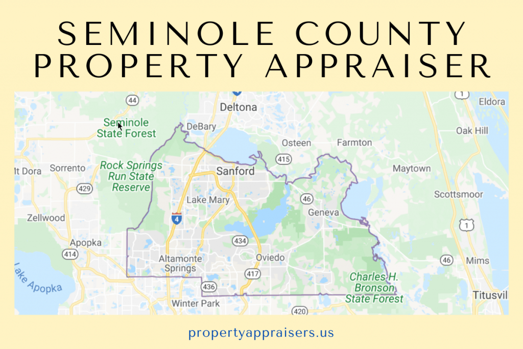 seminole county pA map location