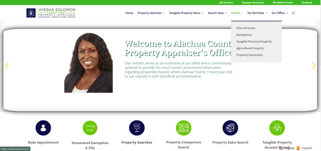 alachua county property appraiser menu5