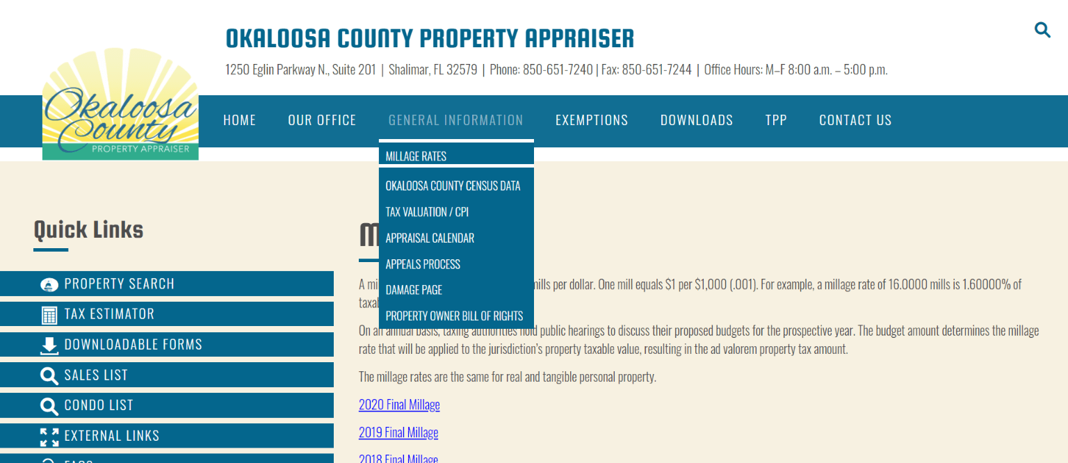 Okaloosa County Property Appraiser How to Check Your Property’s Value