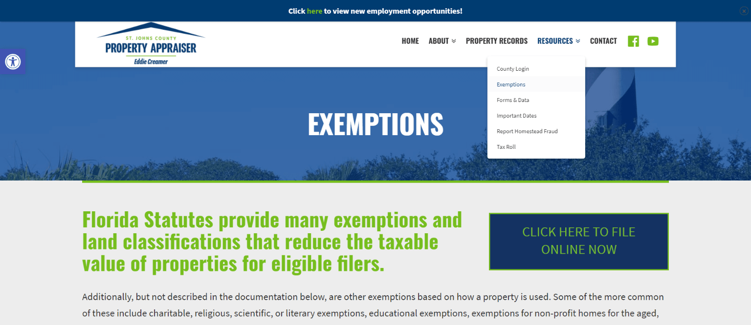 St johns county property appraiser how to check your property s value