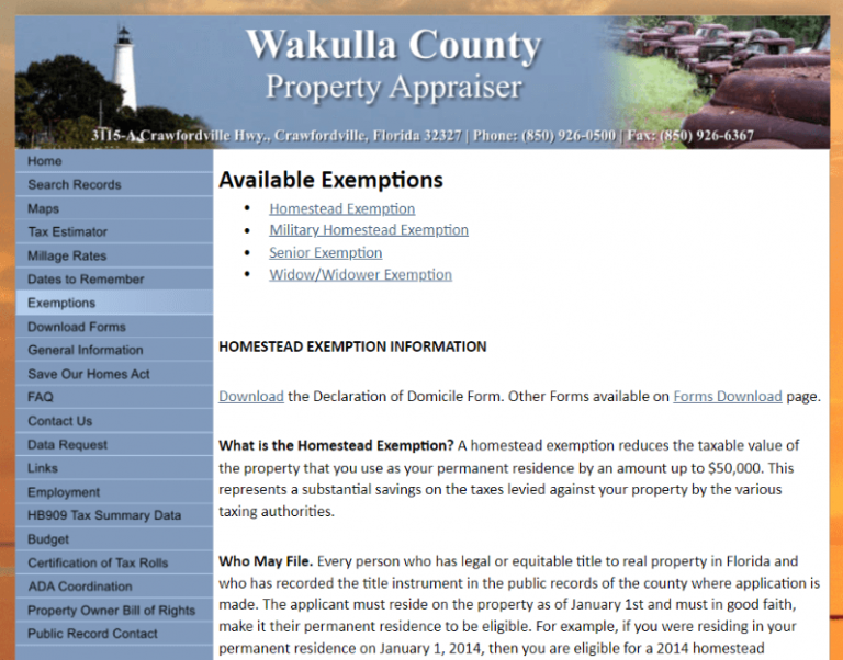 Wakulla County Property Appraiser How to Check Your Property’s Value